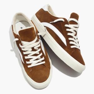 Madewell Sidewalk Low-Top Sneakers Suede & Sherpa
